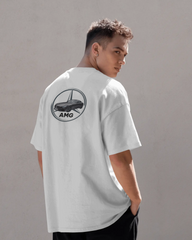 Chevrolet Camaro İlhamlı Spor Araba Tasarımlı Unisex Oversize Beyaz Tişört – Retro Streetwear Koleksiyonu