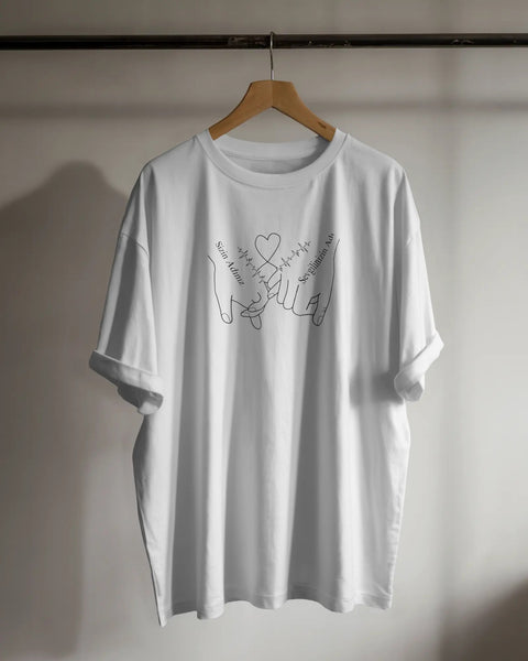 Nabzımız Ve Ellerimiz Sonsuza Dek Birlikte Kişiselleştirilebilir Tişört