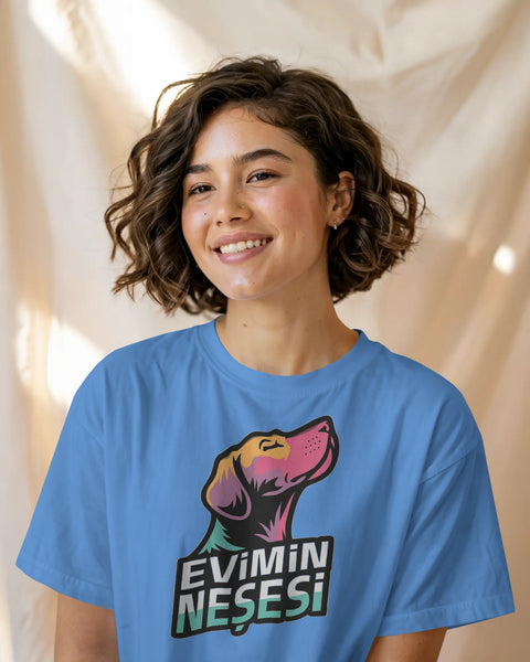 Evimin Neşesi Tasarımlı Köpek Severlere Özel Tişört