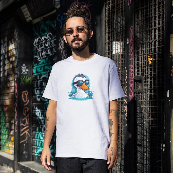 Gözlüklü Havalı Ördek Tişörtü – Neşeli ve Tarz Sahibi Bir Seçim