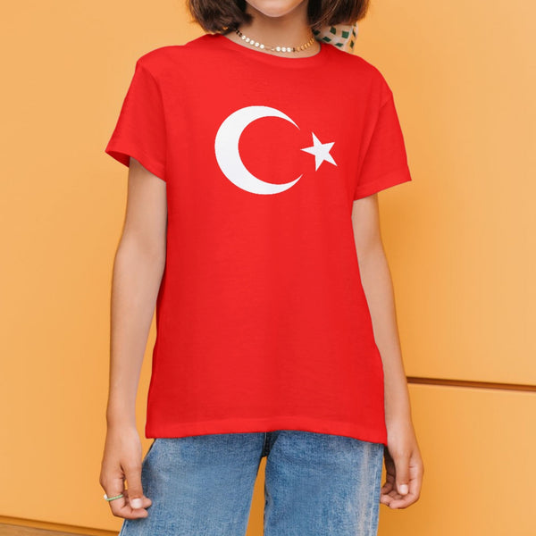 Türk Bayraklı Tişört – Kırmızı Beyaz Unisex T-Shirt, Cumhuriyet ve Milli Bayram Özel Tasarım