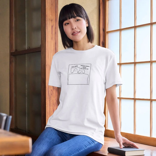 Bitanen Miyim Yoksa Sıfır Tanen Mi Tişört – Komik Yazılı Karikatürlü Unisex Tişört