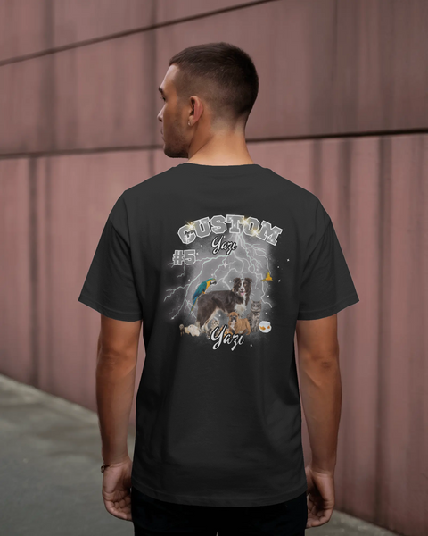 Kişiye Özel Unisex Hayvan Temalı Tişört