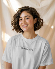 "Beni Methetme Kardeşim, Bana Para Ver" Yazılı Mizahi Oversize Tişört – Erkek & Kadın